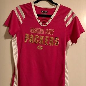 Women’s Pink Green Bay Packers Shirt